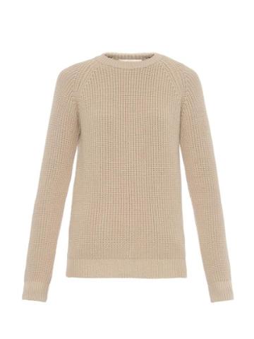 Esk Georgie Contrast-panel Ribbed-knit Sweater