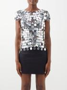 Paco Rabanne - Chainmail Top - Womens - Silver