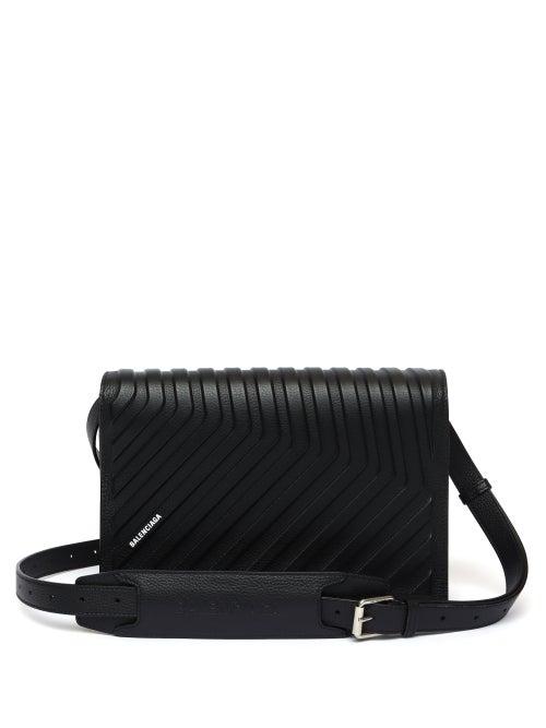 Balenciaga - Car Leather Cross-body Bag - Mens - Black