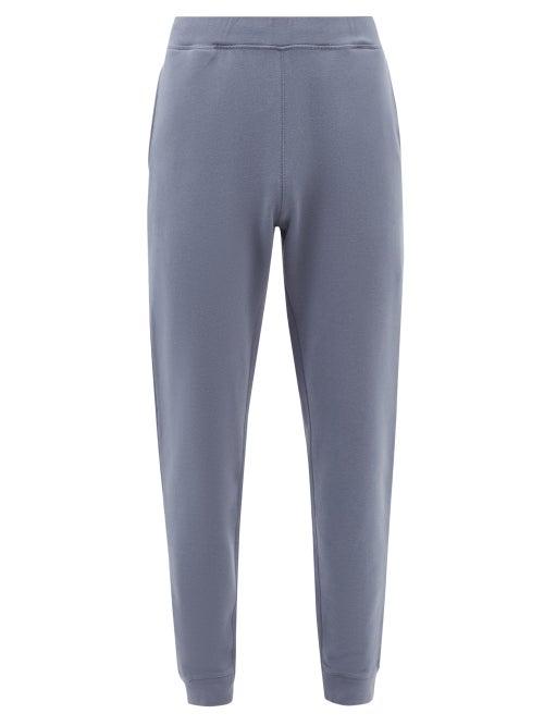 Sunspel - Elasticated-waist Cotton-jersey Track Pants - Mens - Light Blue