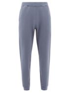 Sunspel - Elasticated-waist Cotton-jersey Track Pants - Mens - Light Blue