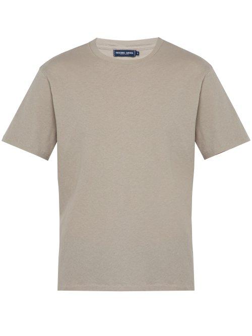 Matchesfashion.com Frescobol Carioca - Crew Neck Cotton Blend T Shirt - Mens - Grey