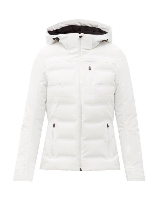 Matchesfashion.com Aztech Mountain - Nuke Hooded Quilted Down Ski Jacket - Womens - White