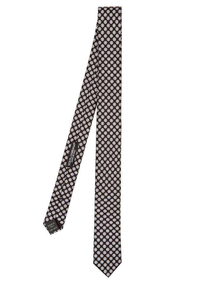 Dolce & Gabbana Circle-print Silk Tie