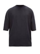 Matchesfashion.com Jil Sander - Oversized Cotton-jersey T-shirt - Mens - Navy
