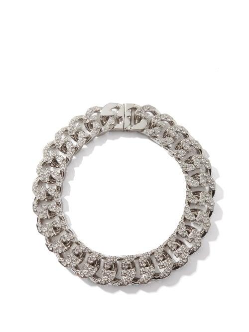 Matchesfashion.com Givenchy - Crystal-embellished Medium G-chain Choker - Womens - Crystal