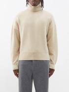 Extreme Cashmere - Jill Roll-neck Cashmere-blend Sweater - Mens - Beige
