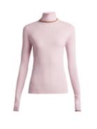 Matchesfashion.com Acne Studios - Ribbed Knit Wool Sweater - Womens - Light Pink