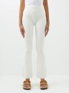 Le Ore - Rimini Recycled-jersey Flared-leg Track Pants - Womens - Cream