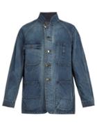 Matchesfashion.com Needles - Chore Corduroy Collar Denim Jacket - Mens - Blue