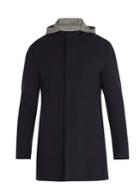 Herno Hooded Wool-blend Overcoat