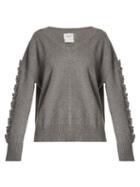 Matchesfashion.com Barrie - Troisieme Dimension V Neck Cashmere Sweater - Womens - Grey
