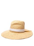 Matchesfashion.com Lola Hats - First Aid Raffia Wide Brim Hat - Womens - Light Tan
