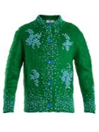 Prada Embellished Oversized Mohair-blend Cardigan