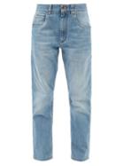Brunello Cucinelli - Relaxed-leg Tapered Cotton-blend Jeans - Womens - Denim