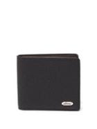 Brioni - Grained-leather Bi-fold Wallet - Mens - Black