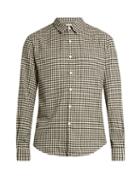Tomorrowland Long-sleeved Gingham Brushed-cotton Shirt