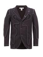 Matchesfashion.com Comme Des Garons Shirt - Appliqud Twill Blazer - Mens - Black