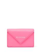 Matchesfashion.com Balenciaga - Paper Mini Leather Wallet - Womens - Pink