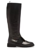 Roger Vivier - Viv Rangers Buckle-embellished Leather Boots - Womens - Black