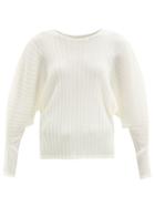 Matchesfashion.com Pleats Please Issey Miyake - Dolman-sleeve Technical-pleated Top - Womens - Ivory