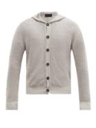 Matchesfashion.com Iris Von Arnim - Hudson Hooded Linen Cardigan - Mens - Light Grey