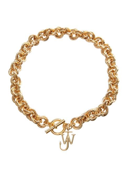 Matchesfashion.com Jw Anderson - Jw-charm Gold-plated Choker - Womens - Gold