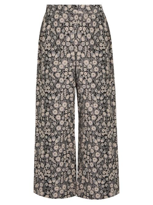 Rebecca Taylor Liane High-rise Wide-leg Floral-jacquard Trousers