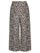 Rebecca Taylor Liane High-rise Wide-leg Floral-jacquard Trousers