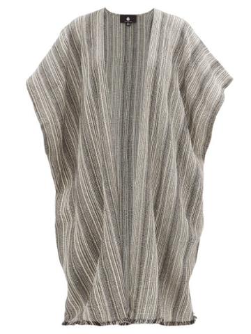 Matchesfashion.com Su Paris - Kaja Striped Cotton Cover Up - Womens - Black Stripe