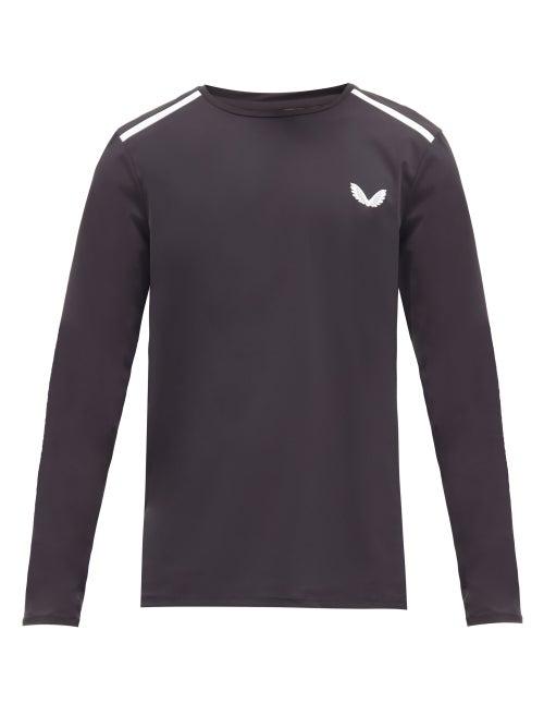 Matchesfashion.com Castore - Logo-print Technical-jersey Long-sleeved T-shirt - Mens - Black