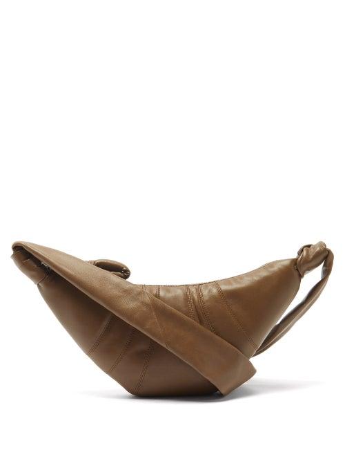 Lemaire - Croissant Small Leather Cross-body Bag - Mens - Brown