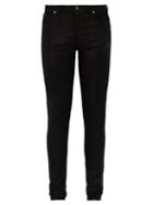 Matchesfashion.com Gucci - Logo Patch Skinny Fit Coated Denim Jeans - Mens - Black