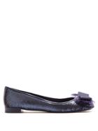 Salvatore Ferragamo Marla Bow-detail Sequin-embellished Ballet Flats