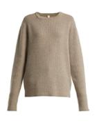 Matchesfashion.com Extreme Cashmere - No. 84 Be Unic Cashmere Blend Sweater - Womens - Beige