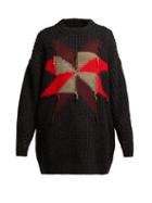 Matchesfashion.com Isabel Marant - Hakari Intarsia Knit Sweater - Womens - Black Multi