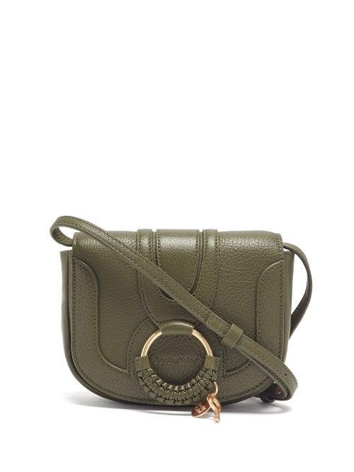 Matchesfashion.com See By Chlo - Hana Mini Grained-leather Cross-body Bag - Womens - Khaki