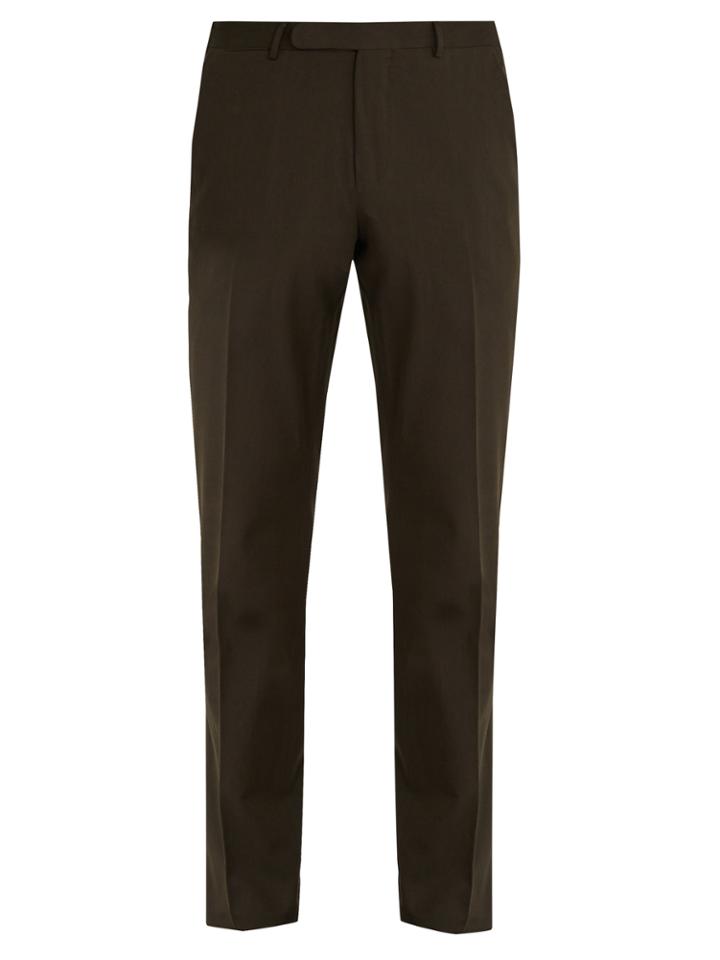 Ermenegildo Zegna Slim-leg Cotton-twill Chino Trousers