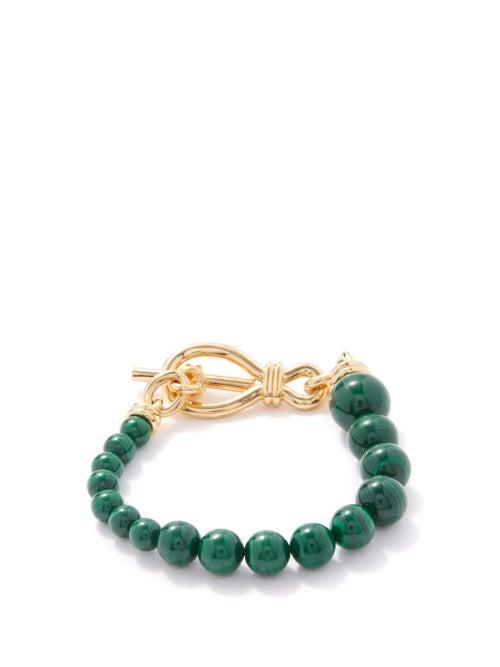 Missoma - Malachite & 18kt Gold-plated Bracelet - Womens - Green Gold