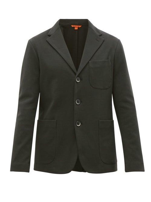 Matchesfashion.com Barena Venezia - Torceo Jersey Blazer - Mens - Black