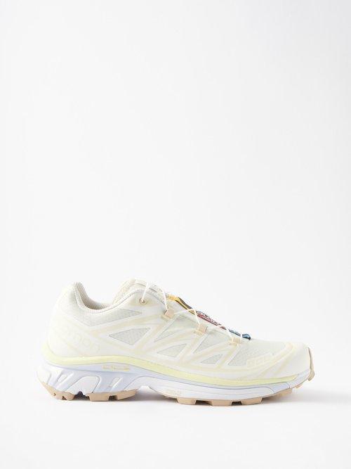 Salomon - Xt-6 Mesh And Rubber Trainers - Womens - Vanilla
