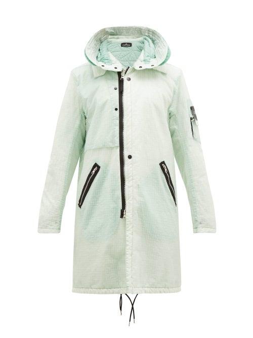 Matchesfashion.com Stone Island Shadow Project - Hooded Ripstop Parka - Mens - Light Green