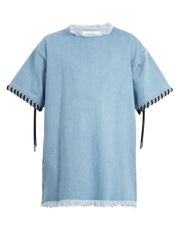Marques'almeida Lace-up Cuff Denim T-shirt
