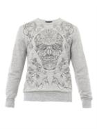 Alexander Mcqueen Hand And Skull-embroidered Sweatshirt