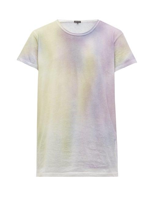 Matchesfashion.com Ann Demeulemeester - Hand Painted Cotton T Shirt - Mens - Multi