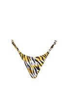 Matchesfashion.com Reina Olga - Tiger-print Brazilian Bikini Briefs - Womens - White Print