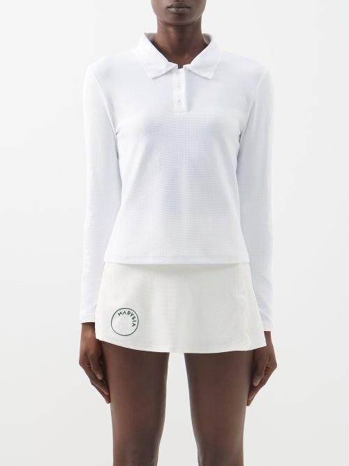 Marysia Sport - Monica Basketweave Polo Top - Womens - White