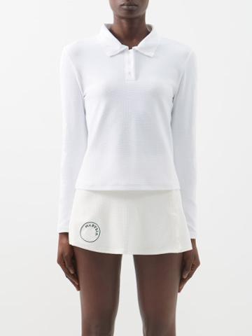 Marysia Sport - Monica Basketweave Polo Top - Womens - White