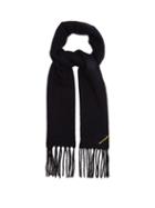 Matchesfashion.com Acne Studios - Villy Boiled Wool Blend Scarf - Womens - Navy