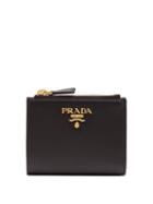 Matchesfashion.com Prada - Compact Bi Fold Saffiano Leather Wallet - Womens - Black